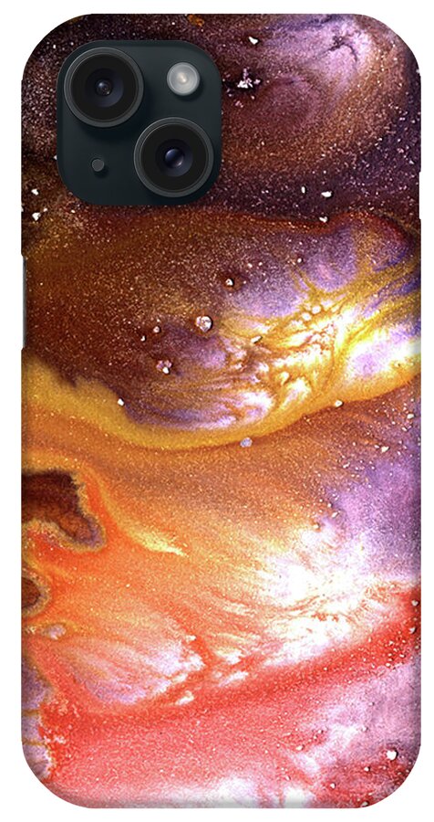 Gallery iPhone Case featuring the painting ALCHEMY 03f by Dar Freeland