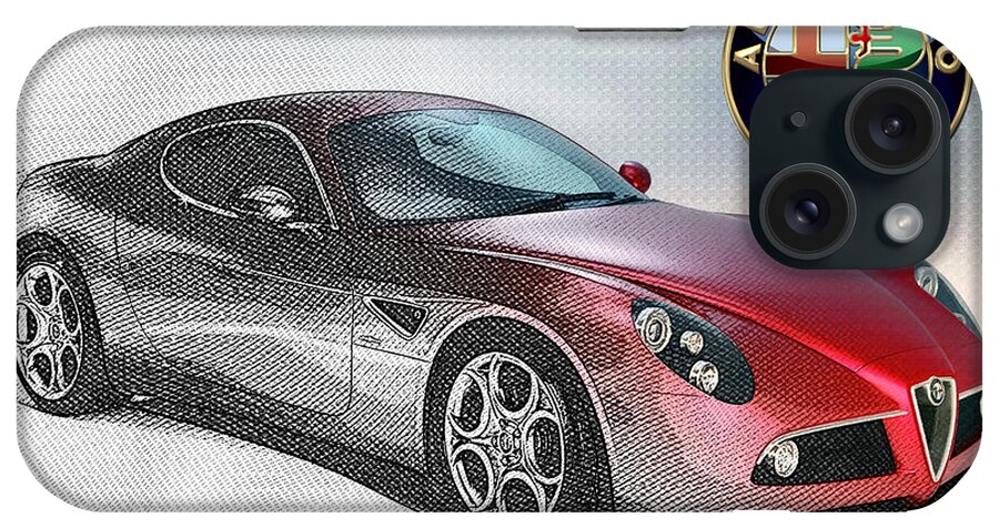 Wheels Of Fortune By Serge Averbukh iPhone Case featuring the photograph Alfa Romeo 8C Competizione by Serge Averbukh