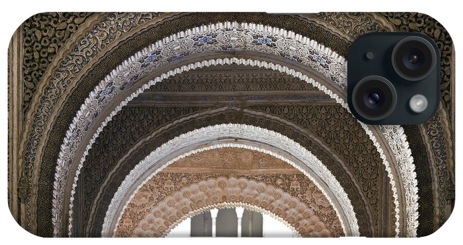 Alhambra iPhone Case featuring the photograph Alhambra arches by Jane Rix