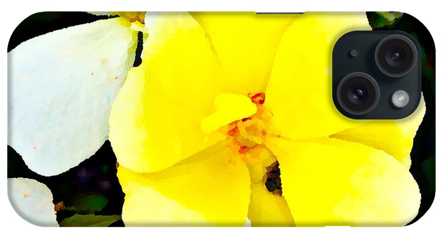 Nature Flower Beauty Of Nature White And Yellow Flowers All Prints And Sizes Visit My Mixed Media Flowers And Plants Gallery iPhone Case featuring the photograph All About Me by Gayle Price Thomas
