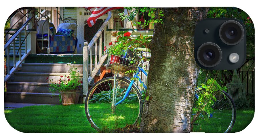 American iPhone Case featuring the photograph All American Summer Bicycle by Craig J Satterlee
