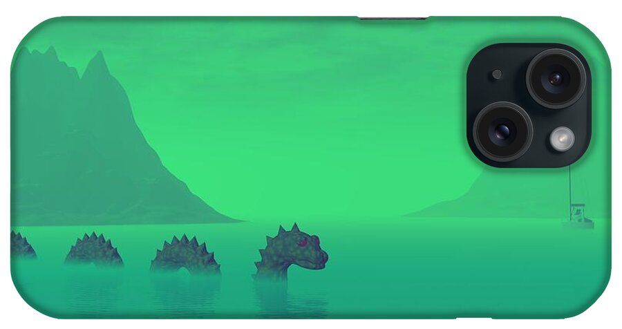 Bryce iPhone Case featuring the digital art All Quiet in the Loch by Lyle Hatch