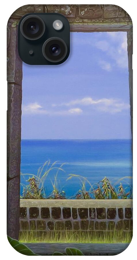 Ruins iPhone Case featuring the painting All That Remains by Hunter Jay