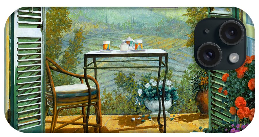 Terrace iPhone Case featuring the painting Alle Dieci Del Mattino by Guido Borelli