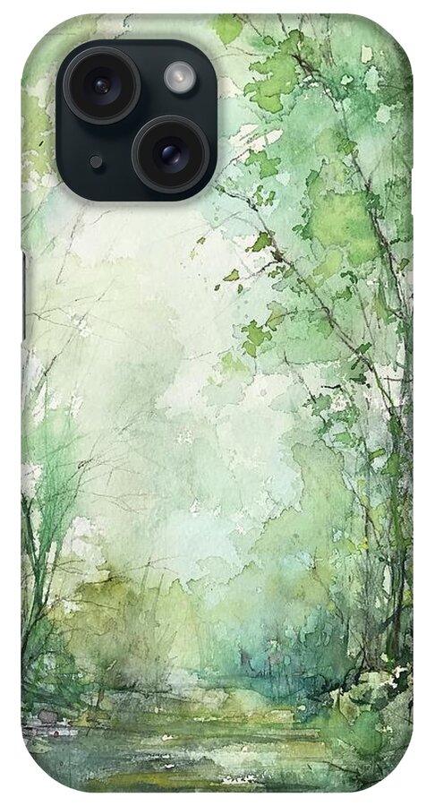 Watercolor iPhone Case featuring the painting Almost There by Robin Miller-Bookhout