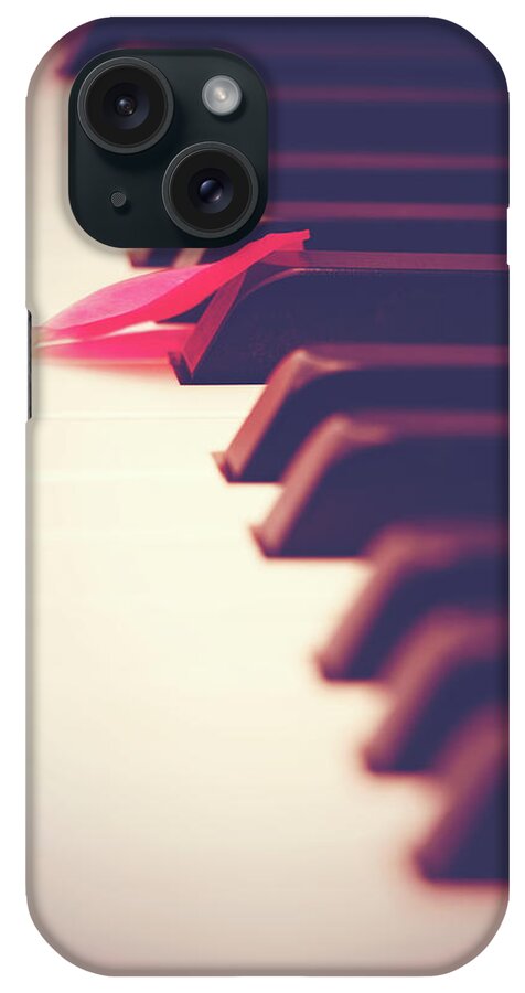 Piano iPhone Case featuring the photograph Alone At A Piano by Iryna Goodall