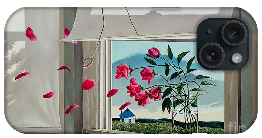 Roses iPhone Case featuring the painting Always with you by Christopher Shellhammer