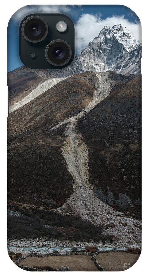 Everest Base Camp Trek iPhone Case featuring the photograph Ama Dablam Via Thokla Pass by Mike Reid