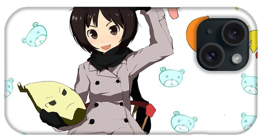 Amagami iPhone Case featuring the digital art Amagami by Super Lovely