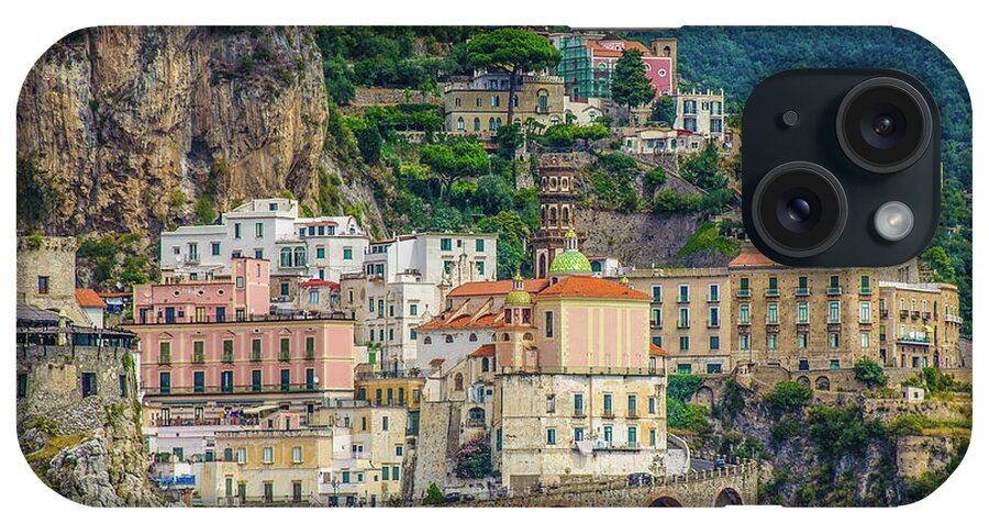 Amalfi Town iPhone Case featuring the photograph Amalfi-Amalfi Coast by Maria Rabinky