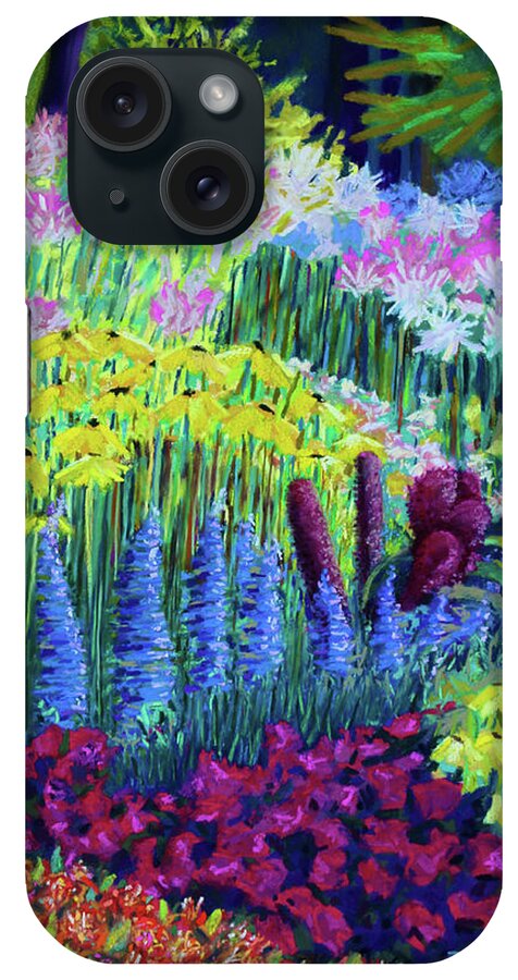 Flowers iPhone Case featuring the painting Amaranth in the Gardens at Hollandia by Polly Castor
