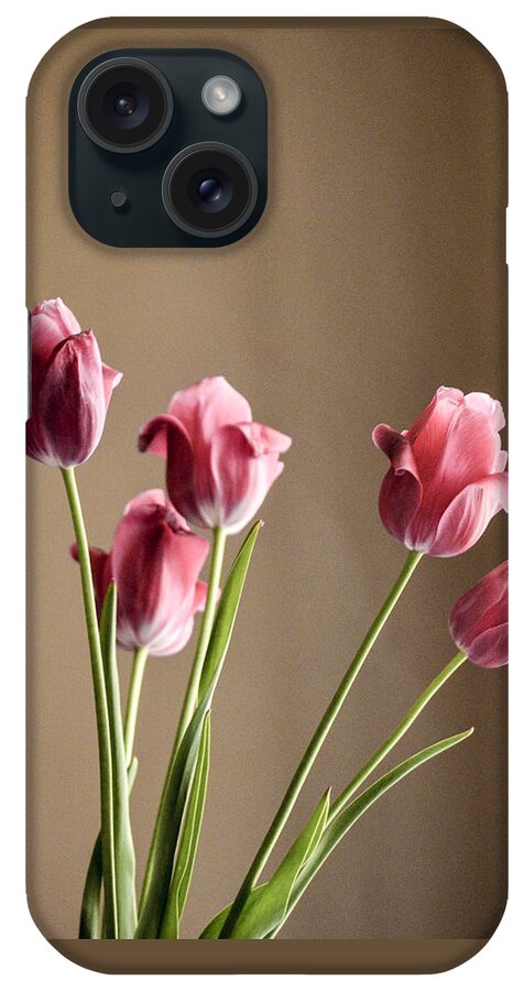 Delicate iPhone Case featuring the photograph Amazing and delicate Tulips in red from my garden by Maria isabel Villamonte