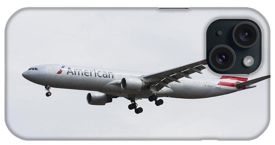 American Airlines A330-323 iPhone Case featuring the photograph American Airlines Airbus A330 by David Pyatt