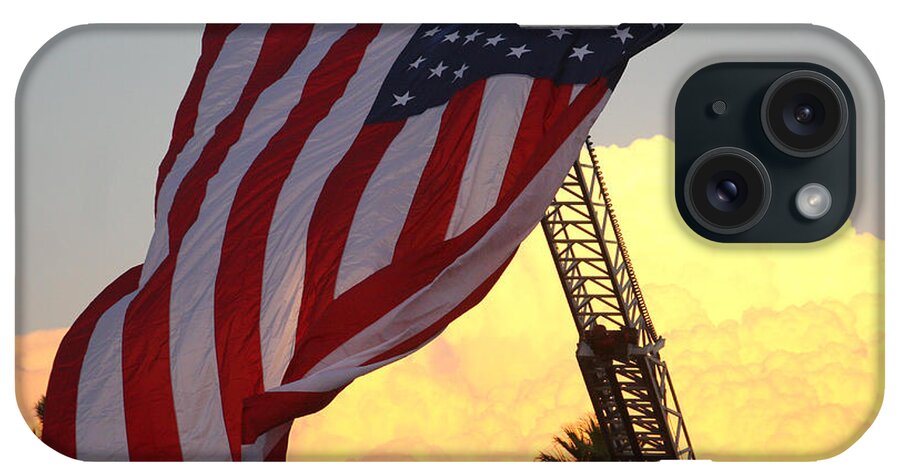 Flag iPhone Case featuring the photograph American Flag by Jack Barnwell
