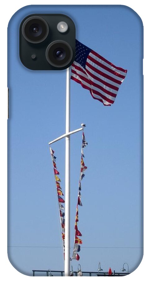 American Flag iPhone Case featuring the photograph American Flag by Shelley Jones