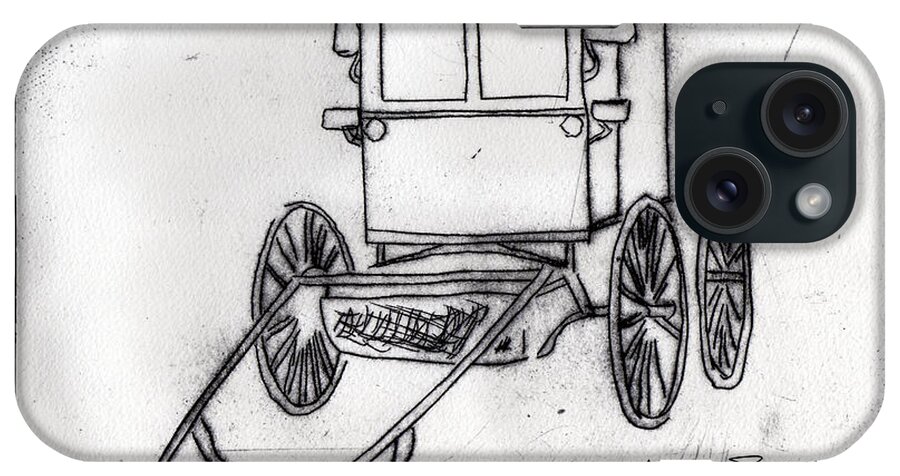 Amish iPhone Case featuring the photograph Amish Buggy by R Thomas Berner