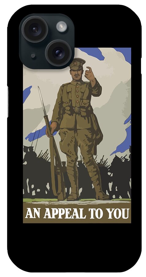 Propaganda iPhone Case featuring the painting An Appeal To You by War Is Hell Store