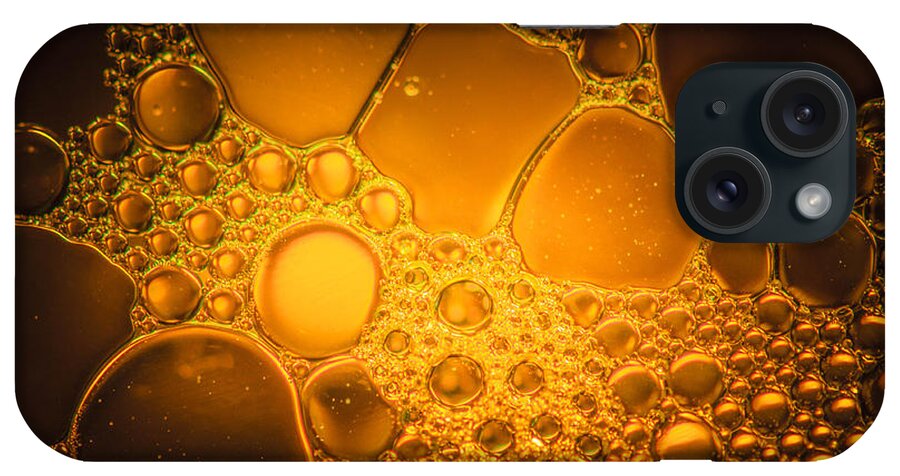 Oil And Water Gold Macro Closeup Gold Ancient Bruce Pritchett Photography iPhone Case featuring the photograph Ancient Gold by Bruce Pritchett