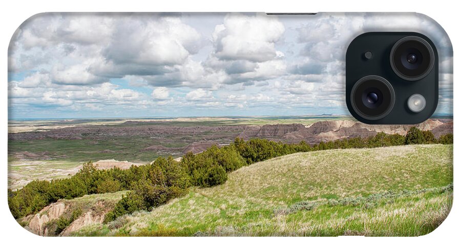 Ancient Hunters Overlook iPhone Case featuring the photograph Ancient Hunters Overlook Badlands Landscape by Kyle Hanson