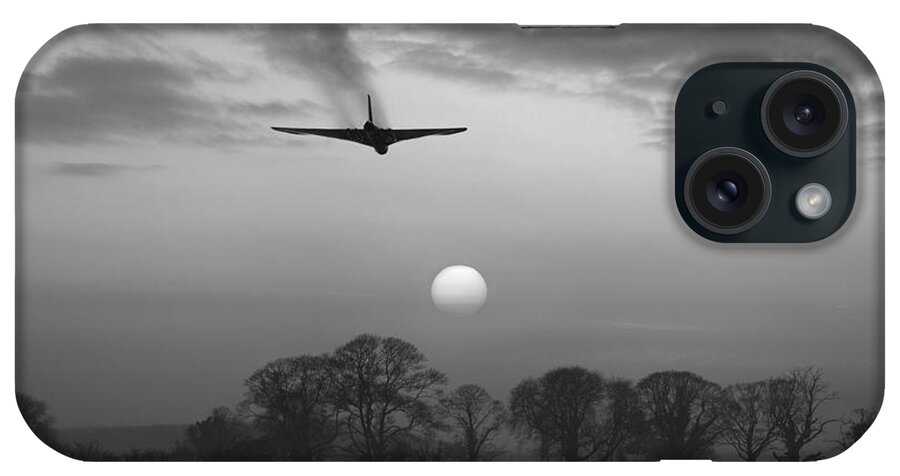 Avro Vulcan iPhone Case featuring the photograph And finally black and white version by Gary Eason