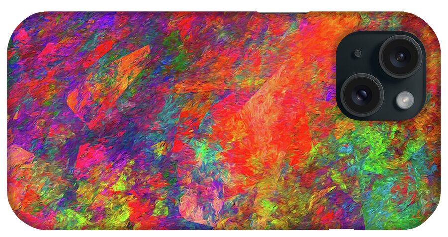 Abstract iPhone Case featuring the digital art Andee Design Abstract 108 2017 by Andee Design