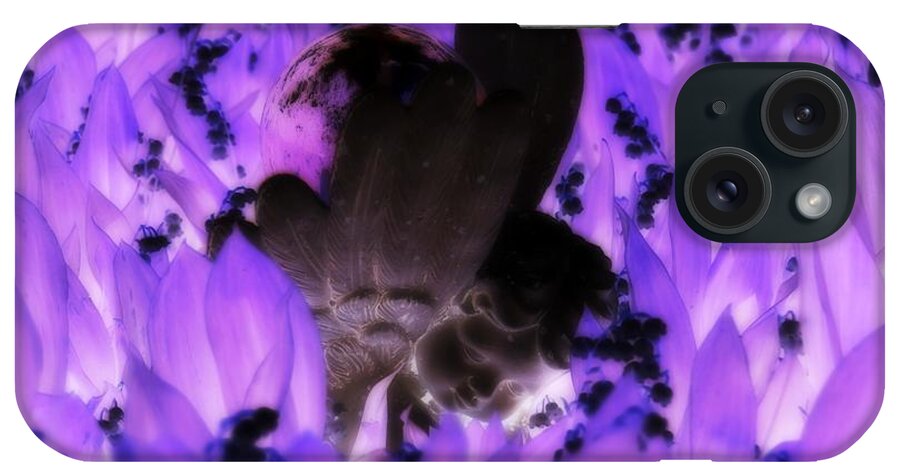 Angel iPhone Case featuring the photograph Angel Negative by Steven Clipperton