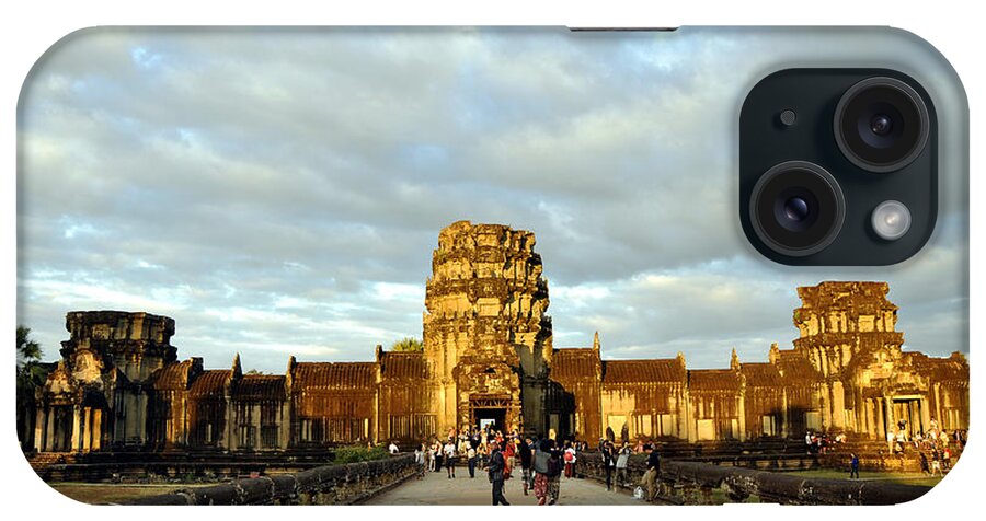 Angkor Wat iPhone Case featuring the photograph Angkor Wat 5 by Andrew Dinh