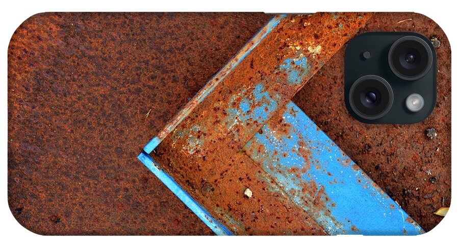 Angle Iron...raw Steel iPhone Case featuring the photograph Angle Iron...raw Steel by Tom Druin
