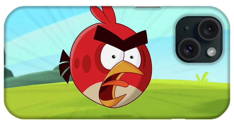 Angry Birds iPhone Case featuring the digital art Angry Birds by Maye Loeser