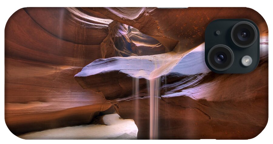 Wave iPhone Case featuring the photograph Antelope Canyon Shifting Sands by Martin Konopacki