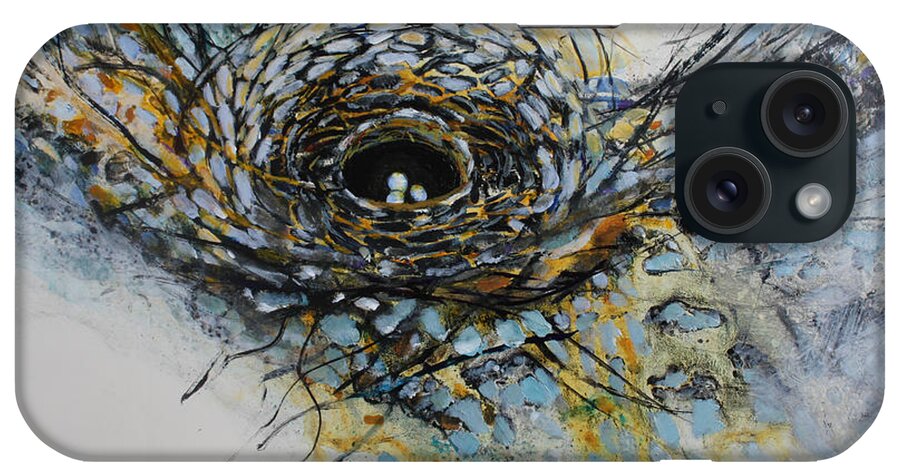 Nest iPhone Case featuring the painting Anticipation by Christiane Kingsley