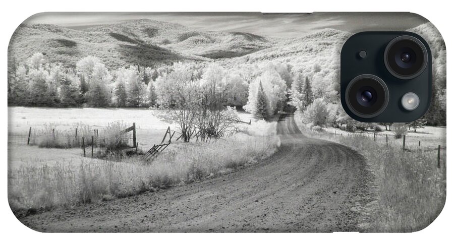 Infrared iPhone Case featuring the photograph Any road can take you there by John Rivera