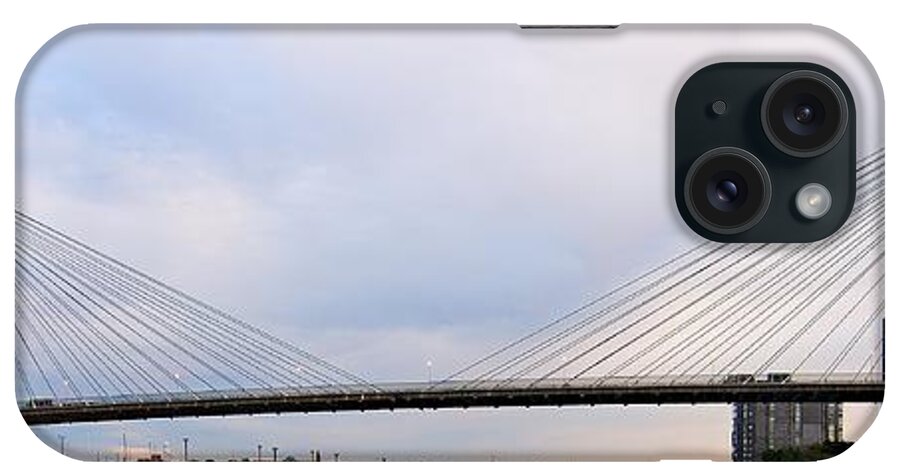 Eights iPhone Case featuring the photograph Anzac Bridge. Sydney. by Geoff Childs