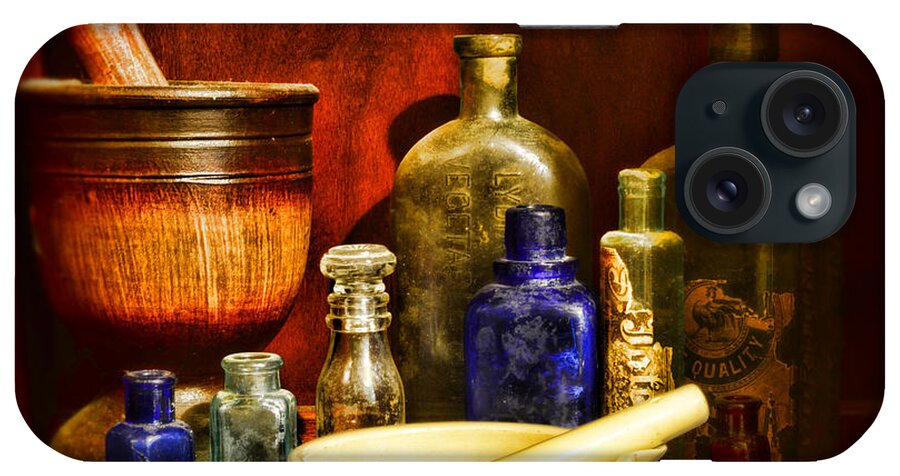 Paul Ward iPhone Case featuring the photograph Apothecary - Tools of the Pharmacist by Paul Ward