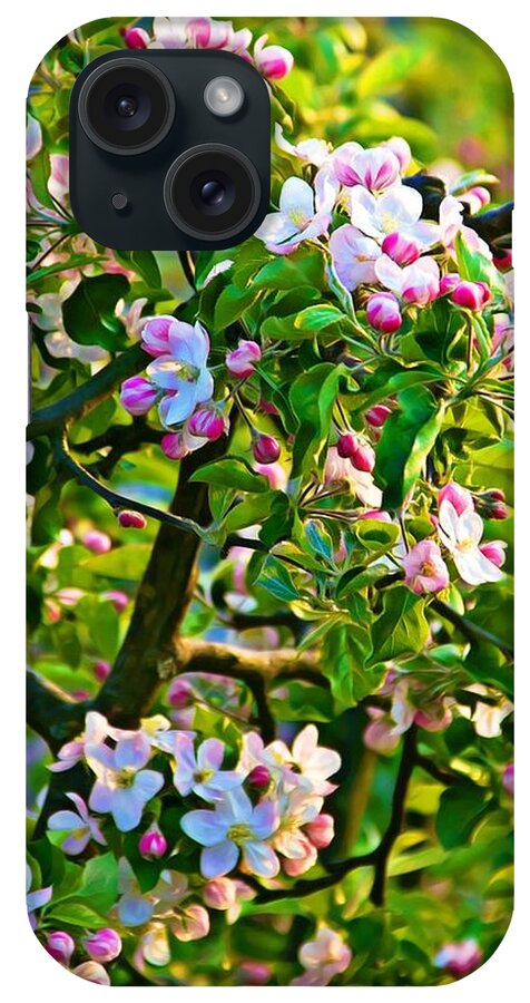 Apple Tree iPhone Case featuring the photograph Apple tree blossoms by Tatiana Travelways