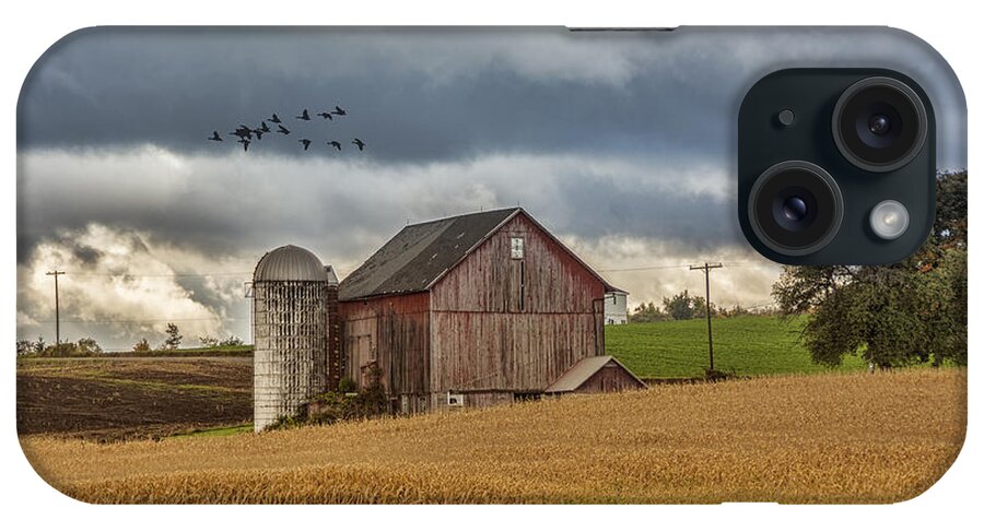 Farm iPhone Case featuring the photograph Approaching Storm by Cathy Kovarik