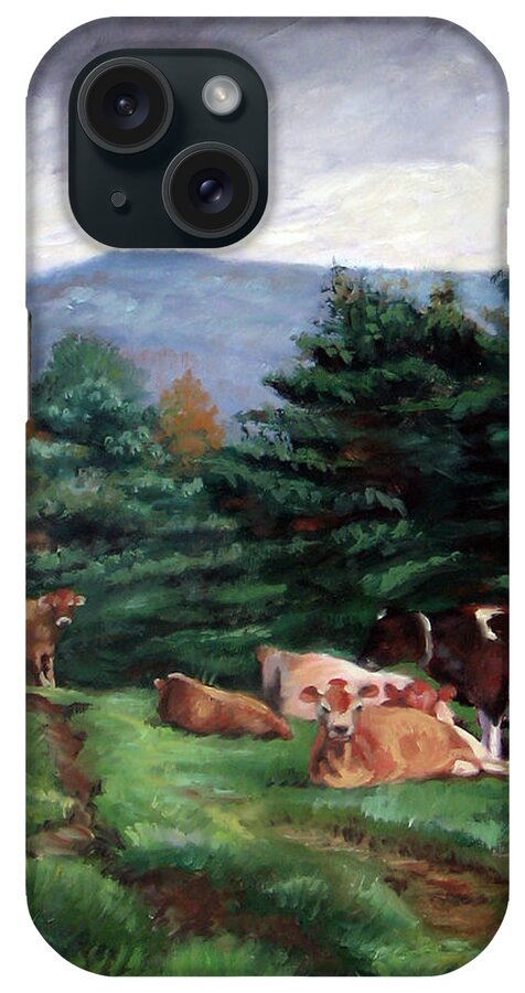 Storm Clouds iPhone Case featuring the painting Approaching Storm by Marie Witte
