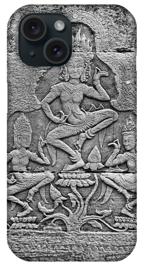 Apsara iPhone Case featuring the photograph Apsaras 3, Angkor, 2014 by Hitendra SINKAR