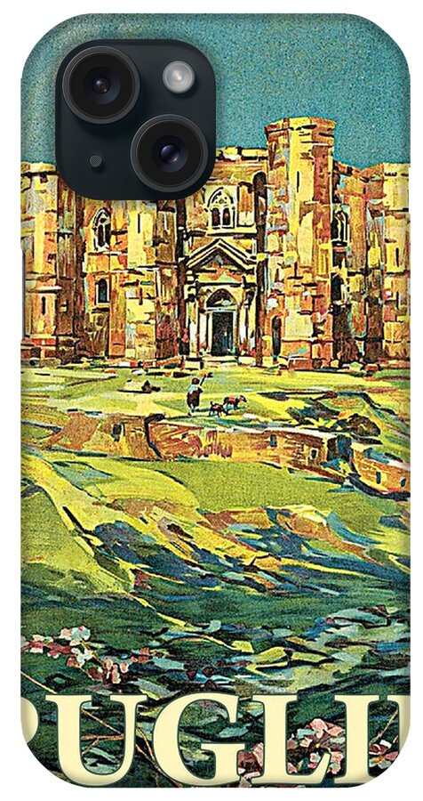 Castle iPhone Case featuring the painting Apulia, Castle of the Mountain by Long Shot