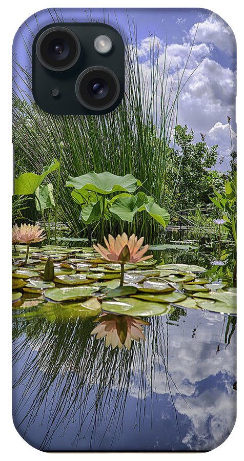 Flowers iPhone Case featuring the photograph Arboretum Pond by R Thomas Berner
