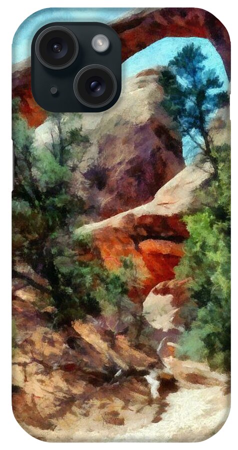 Arches National Park iPhone Case featuring the photograph Arches National Park Trail by Michelle Calkins