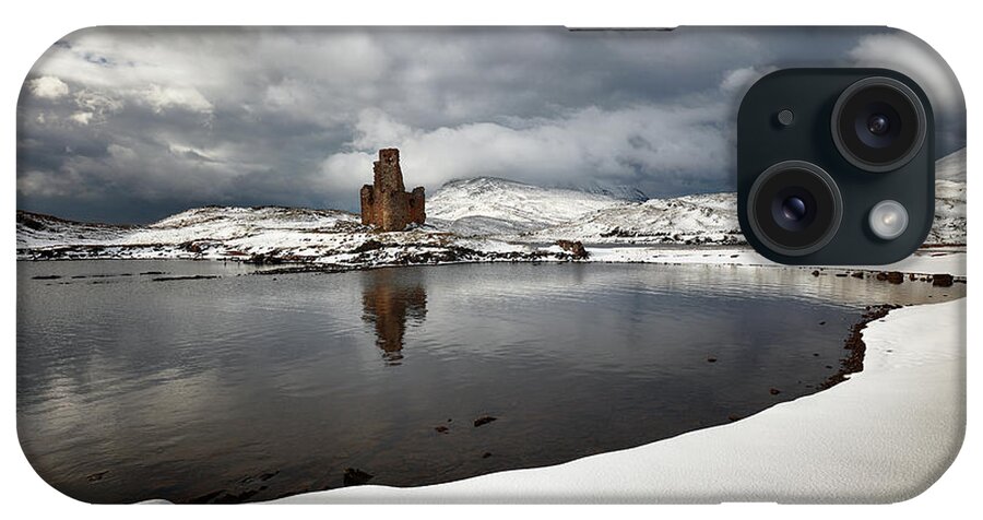 Ardvreck Castle iPhone Case featuring the photograph Ardvreck Castle in Winter by Grant Glendinning