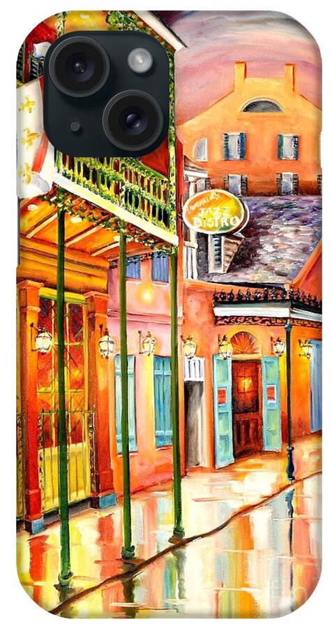 New Orleans iPhone Case featuring the painting Arnaud's New Orleans Bistro by Diane Millsap