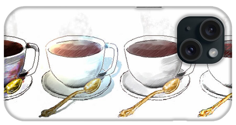 Coffee iPhone Case featuring the digital art Aroma by Arline Wagner