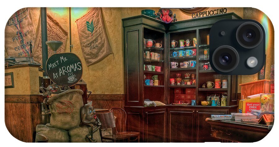 Aromas iPhone Case featuring the photograph Aromas Coffee Shop by Jerry Gammon