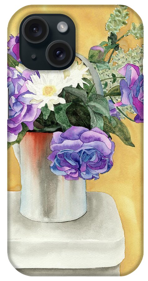 Floral iPhone Case featuring the painting Arrangement by Ken Powers
