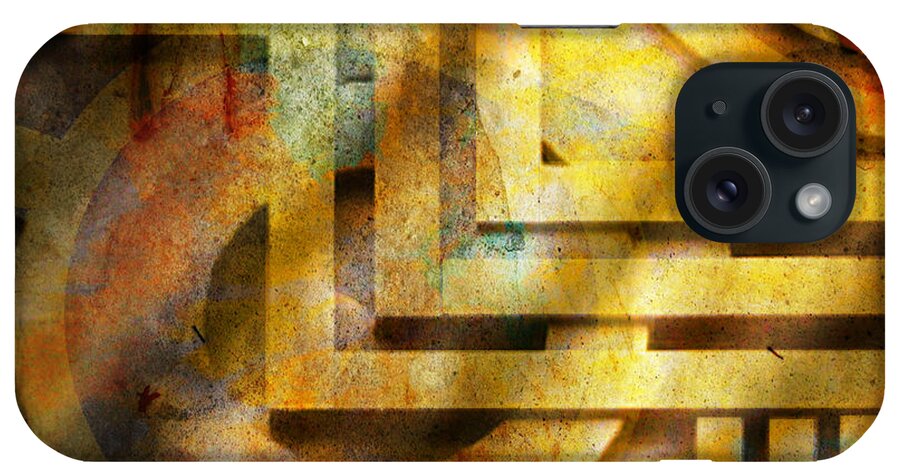 Art Deco Texture iPhone Case featuring the digital art Art Deco Texture by Chuck Staley