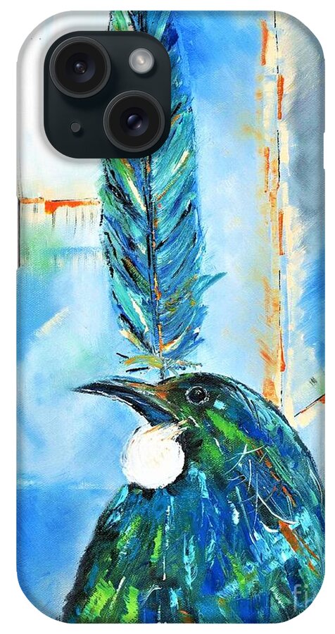 Bird iPhone Case featuring the painting Art Of Balance by Tracey Lee Cassin