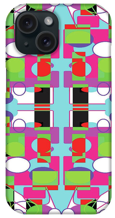 Urban iPhone Case featuring the digital art 049 Outer Space Glow by Cheryl Turner