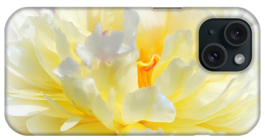 Art iPhone Case featuring the photograph White Peony II by Joan Han